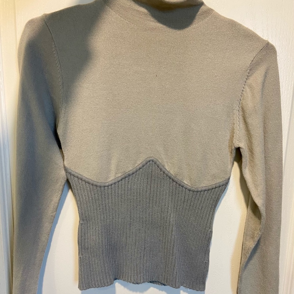 ZARA knit corset top
